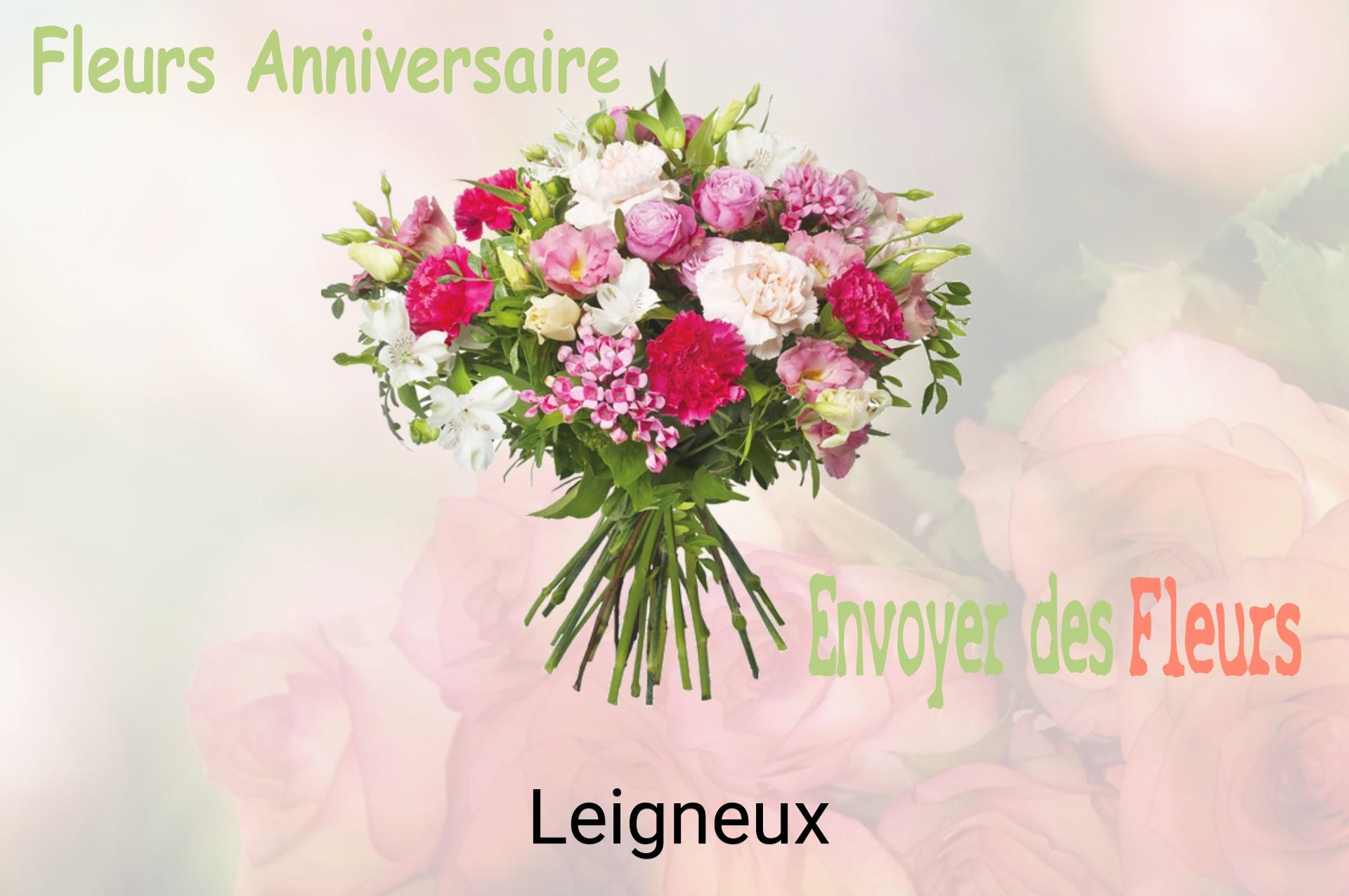 Bouquet de fleurs d’anniversaire livré à Leigneux